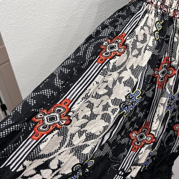 NEW ANTHROPOLOGIE BHANUNI BY JYOTI SLEEVELESS BLACK FLORAL MAXI DRESS SIZE 8 - Picture 7 of 14